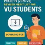 Updated VU Uploaded 2nd Revised Merit List – PM Laptop Scheme Phase-IV (2024-25) | VU Scholar Guide